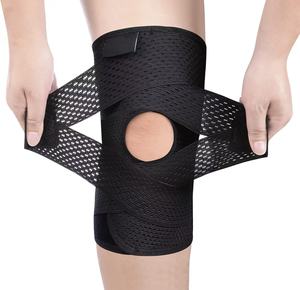 Attelle de genou pour la douleur au genou, genouillère réglable avec stabilisateurs latéraux, bandage ultra-doux pour le sport, la course à pied, déchirure du ménisque - Product Image 2