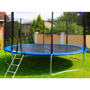 Assemblage facile Trampoline de haute qualité avec <span class=keywords><strong>filet</strong></span> de sécurité et rembourrage à ressort pour l'amusement et le fitness des enfants en intérieur et en extérieur - Product Image 2
