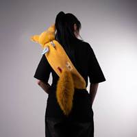 Sac à dos en peluche de la série de mythologie chinoise OUYU, cadeaux créatifs, sac bandoulière singe blanc, jouet en peluche