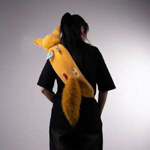 OUYU סדרת המיתולוגיה הסינית תיק גב קטיפה מתנות יצירתיות תיק צעצוע לבן קוף לבן צעצוע ממולא - Product Image 3