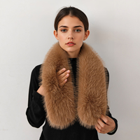 Écharpe longue en fausse fourrure de renard pour femme, chaude et épaisse, en peluche, décontractée, polyvalente, multifonction, protège-cou, sensation haut de gamme