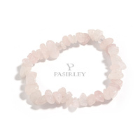 LANGYUE Perles de cristal de guérison naturelle à prix d'usine Pierre précieuse irrégulière extensible 5-8mm Bracelet de fête à la mode pour femmes
