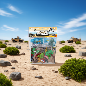 Juego de juguetes militares de combate con soldados, vehículos y accesorios para la diversión de los niños. - Product Image 3