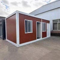 Maisons préfabriquées modernes de 20 et 40 pieds, maisons modulaires compactes en kit, maisons conteneurs mobiles, portables et démontables