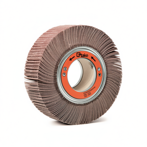 Disque abrasif à lamelles en corindon 165x50x54 mm avec trou pour le meulage - Product Image 2