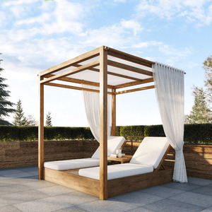 Tumbona Metálica Moderna para Exteriores, Diseño Minimalista para Jardín, Patio, Villa, Resort, Piscina - Product Image 2