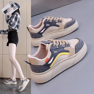 Zapatillas deportivas antideslizantes para mujer, estilo nuevo de primavera y otoño 2026, modernas y versátiles, zapatos cuadrados lisos para estudiantes - Product Image 5
