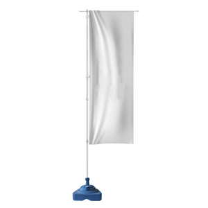 <b>Hanging</b> Polyester Flag Display For Promotional Activities - Novelty Gift Item With Blue Base <b>Stand</b> - Product Image 1