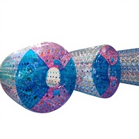 Ballon aquatique gonflable commercial Zorb Roller pour enfants, en vinyle, capacité 1-2 personnes, garantie 1 an, 1 pièce, pour usage domestique