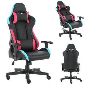 Rosso e Blu Sillas Gamer Barata Ferro Industriale Ufficio Gamer Sedia in Panama