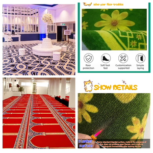 Tapis de qualité supérieure, moderne, écologique, antidérapant, adapté aux animaux domestiques, fabriqué à la machine, en polyester ignifuge, sur mesure, pour cinéma et <span class=keywords><strong>voyage</strong></span> - Product Image 2