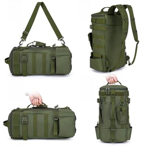 Large Capacity Multi-Functional Waterproof Outdoor Fishing <b>Bag</b> Polyester <b>Divided</b> Compartments Wet Dry Separation Rod Holder - Product Image 3