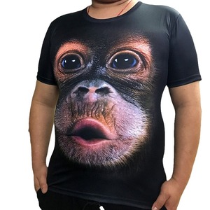 เสื้อยืดพิมพ์ลาย 3 มิติ Fitspi Men รุ่นปี 2026 ลายสัตว์ตลกๆ แขนสั้น ทรงหลวม สวมใส่สบาย แฟชั่นลำลอง เสื้อท็อปแนวใหม่ สไตล์สตรีท - Product Image 5