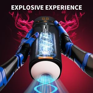 Pompa <span class=keywords><strong>Penis</strong></span> Masturbator Pria - Mainan Seks Pria Upgrade 12 <span class=keywords><strong>S</strong></span> Pompa Vakum 10 Getaran Berputar Hisap Tahan Air - Product Image 5