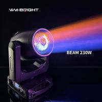 230W LED Beam Pattern Dual Prisms (Stapelbar) IP20 Moving Head Light mit Zoom und Leuchtring für Nachtclubs, DJs und Hochzeitsveranstaltungen