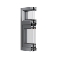 Vente flash : Fenêtres de maison à double vitrage, verre Low-E, profil en alliage d'aluminium, fenêtres coulissantes pour projets résidentiels et commerciaux