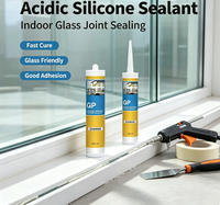 Adhésif scellant acétique général Zhanhe à excellente extension pour bande de moulage de verre intérieure pour la décoration intérieure
