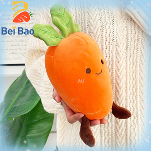 Peluche super douce en forme de <span class=keywords><strong>carotte</strong></span> tendance TikTok, avec finition lavée, pour bébé, cadeau anti-stress - Product Image 2