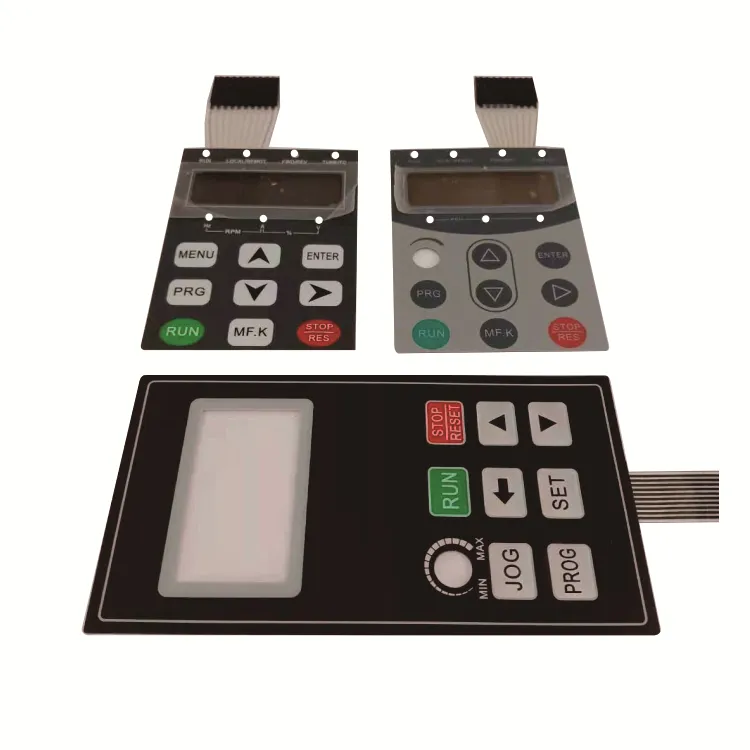 Customized Polyester Print Mobile Phone Metal Long Button Electronic PET Flat Membrane Switch Keypad