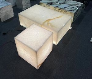 Vente chaude translucide âge <span class=keywords><strong>de</strong></span> <span class=keywords><strong>glace</strong></span> blanc onyx pierre cuisine îlot dalle personnalisé rétro-éclairé pur blanc onyx marbre tables basses - Product Image 6