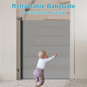 Altamente recomendado y superventas en Ali Malla de puerta de bebé extensible de aluminio con malla transpirable para uso doméstico - Product Image 4