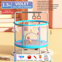 Trampoline d'intérieur pour enfants avec filet de protection, 10 pieds, en PVC et mousse, pour les sauts des enfants à domicile