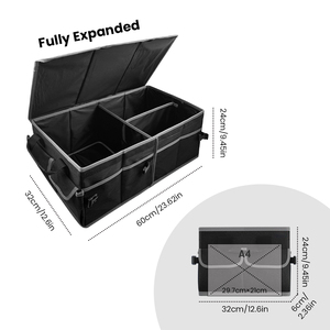 Organizzatore per bagagliaio per <span class=keywords><strong>auto</strong></span> multicolore con scatola portaoggetti pieghevole per Amazon - Product Image 4