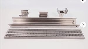 Caniveau <span class=keywords><strong>de</strong></span> drainage en acier inoxydable durable pour pavage <span class=keywords><strong>de</strong></span> villas, jardins et espaces extérieurs - Product Image 4