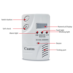 CAATM-JT-CA319G Detetor doméstico de gás metano Monitor de gás único para sistemas de segurança residencial - Product Image 2