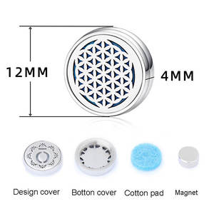 卸売女性男性ギフトチャームクリップブローチエッセンシャルオイルアロマセラピーディフューザーロケットブローチ - Product Image 6