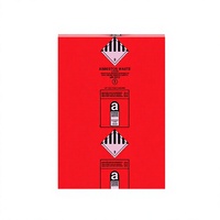 Sacs à déchets d'amiante robustes et grands 120x90cm, capacité 30kg, lot de 10, résistants aux déchirures, rouges, pour la démolition d'amiante et la construction (Chine)