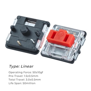Công tắc bàn phím cơ Kailh 1350 Công tắc cấu hình thấp Clicker/Tuyến tính/Xúc giác Công tắc trục bàn phím cấu hình thấp 5 chân - Product Image 3