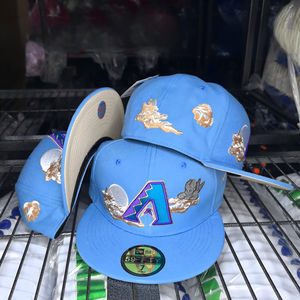 Casquettes de baseball ajustées unisexe en gros avec broderie 3D, design classique flèche de Cupidon à six panneaux, toutes saisons, taille 56-58CM, 100% coton - Product Image 3