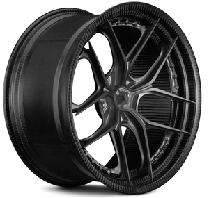 Cerchi in Lega di Carbonio Forgiati in 2 Pezzi di Grado Professionale per Drag Racing, Concavi, Nuovi Cerchi Auto di <span class=keywords><strong>Lusso</strong></span> Hyper Black - Product Image 6