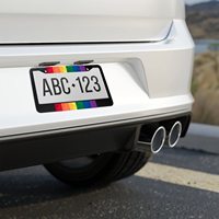 Cadre de plaque d'immatriculation de voiture en plastique ABS standard de taille américaine, personnalisé, bon marché, en gros, vierge