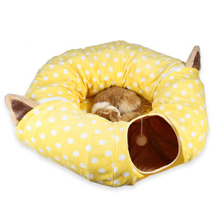 Cat <b>Dog</b> Tunnel <b>Bed</b> With Cushion Tube Toys Plush Large Diameter Longer Crinkle Collapsible Lurvig Cat Tunnel Cama Para Gato - Product Image 2