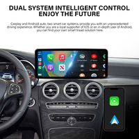 Écran Voiture Android 12.3 Pouces NTG 5.0 Classe C W205 TV Apple CarPlay Android Auto Stéréo Audio Lecteur DVD pour Mercedes Benz