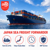 Transitaire professionnel Fret maritime Chine-Japon DDP Porte-à-porte LCL+Express Transport maritime Assuré DPS Transporteur Douane