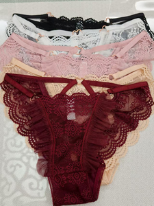 سراويل داخلية منخفضة الارتفاع شفافة نسائية مثيرة ثونغ نمط الصلبة للسيدات صور الملابس الداخلية - Product Image 3