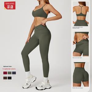 Conjunto de Yoga Feminino Esportivo com Costas Cruzadas Secagem Rápida Respirável Tamanho Plus Shorts Conjunto de 2 Peças para Corrida ao Ar Livre - Product Image 3