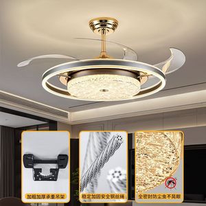 Living Room Fan <b>Light</b> Full Eye Quiet <b>Light</b> Luxury <b>Dining</b> Room Hanging Fan <b>Light</b> Quiet Large Wind Fan <b>Light</b> - Product Image 3
