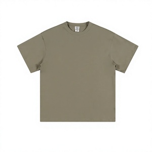 Camiseta Personalizada para Hombre, Color Verde Oliva, Algodón Jersey, Manga Corta, Cuello Redondo, Corte Regular, Color Sólido, Ropa Casual al por Mayor - Product Image 2