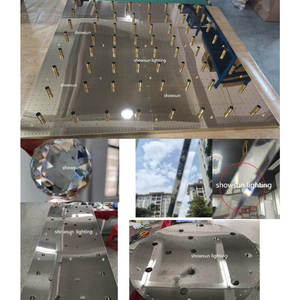 Tùy chỉnh lớn khách sạn Đèn chùm biệt thự vuông sang trọng pha lê Đèn trần - Product Image 3