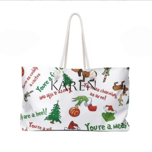 Sac de plage en toile pour femmes, sac à bandoulière en toile de haute qualité, imperméable, logo imprimé, sac d'épicerie - Product Image 5