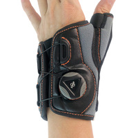 Attelle de poignet Power Eagle pour la protection contre la ténosynovite estivale, en tissu OK avec bande en caoutchouc, noire, universelle, pour main gauche ou droite, fermeture à bouton pour le pouce