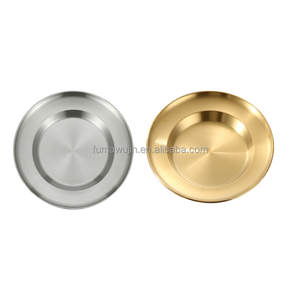 <span class=keywords><strong>Assiette</strong></span> de vaisselle en acier inoxydable 201 et 304 <span class=keywords><strong>assiette</strong></span> de pâtes et soupe à approfondissement créatif <span class=keywords><strong>assiette</strong></span> de nourriture coréenne vente en gros - Product Image 1