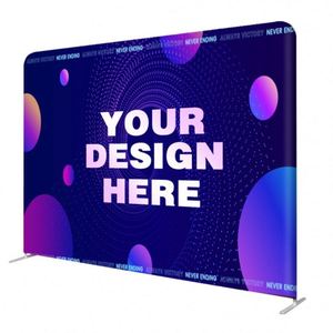 Custom <b>Backdrops</b> for Events Tension Fabric <b>Backdrop</b> Trade Show <b>Backdrop</b> Tradeshow Display Booth <b>Stand</b> 10ft Background Wall - Product Image 1