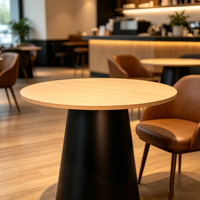 Table de manucure individuelle moderne, table à ongles, table basse, table à manger, table d'appoint à pied unique, mobilier de beauté commercial