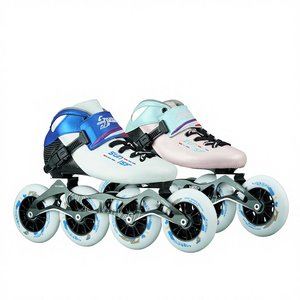 Patins à roulettes de course professionnels en fibre de carbone OEM pour adultes et enfants, réglables, avec roulements ABEC-9, étanches, pour usage extérieur - Product Image 1