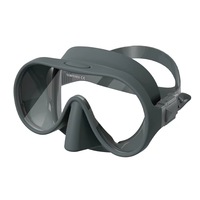 Masque de plongée haute définition grand cadre anti-rayures lentille unique gel de silice liquide grand champ de vision lunettes de plongée enveloppantes